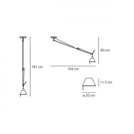 Tolomeo Descentrada suspensión - Artemide