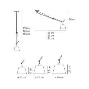 Tolomeo Descentrada suspensión - Artemide