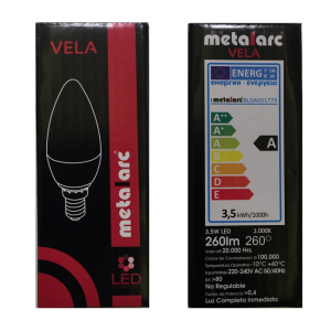 Vela LED Clásica · Metalarc