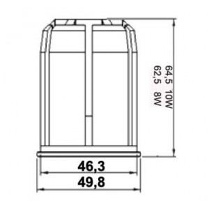 PAR16 dicroica LED 8W · Metalarc