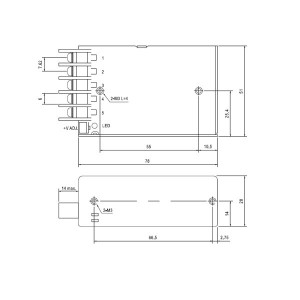 Fuente de alimentación 12V IP20 - Meanwell