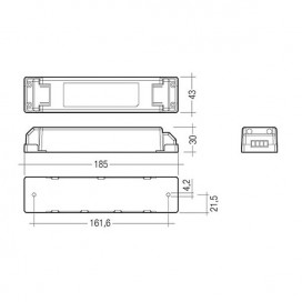 IP20 - Meanwell 12V fonte de alimentação