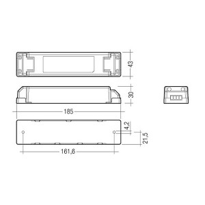 IP20 - Meanwell 12V fonte de alimentação