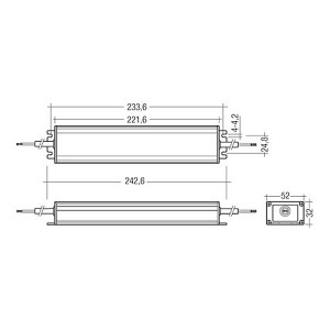 IP67 - Tridonic 12V fonte de alimentação