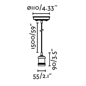 Saucer suspension - Faro