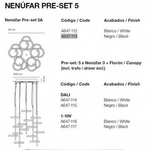 Nenúfar Pre-Set 3B sospensione - Marset