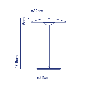 Table réglable de gingembre - Marset