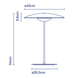 Table réglable de gingembre - Marset