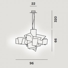 Suspensão de BIG BANG - Foscarini