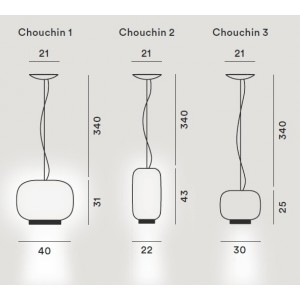 CHOUCHIN 1 Suspensión - Foscarini