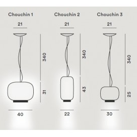 CHOUCHIN 3 sospensione - Foscarini