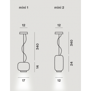 CHOUCHIN 1 suspensão - Foscarini