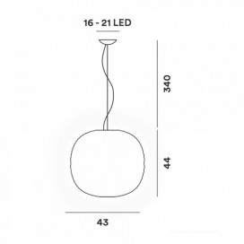 CHOUCHIN 1 Suspension - Foscarini