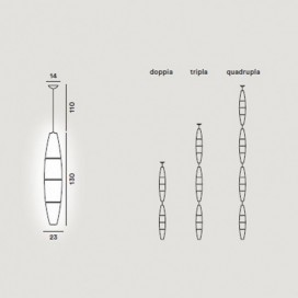 Suspensão de HAVANA - Foscarini