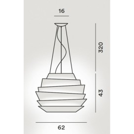 CHOUCHIN 1 sospensione - Foscarini