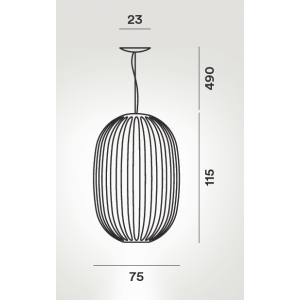 CHOUCHIN 1 sospensione - Foscarini