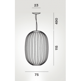 CHOUCHIN 1 suspensão - Foscarini