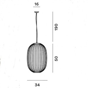 CHOUCHIN 1 Suspension - Foscarini