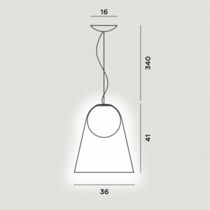 CHOUCHIN 1 sospensione - Foscarini