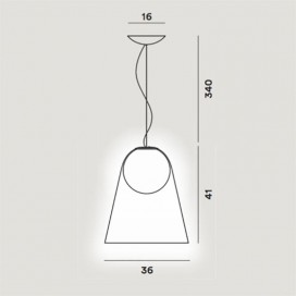 CHOUCHIN 1 Suspension - Foscarini