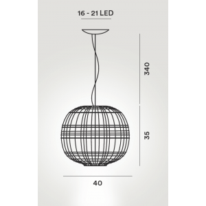 CHOUCHIN 1 sospensione - Foscarini