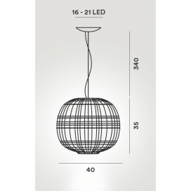 CHOUCHIN 1 Aufhängung - Foscarini