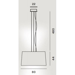 CHOUCHIN 1 sospensione - Foscarini