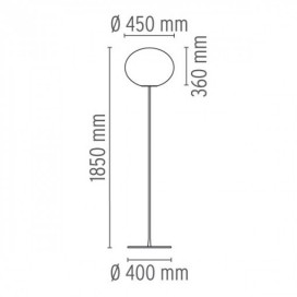 GLO-Ball F2 Fuß - Flos