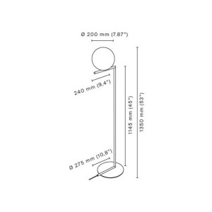 GLO-Ball F2 foot - Flos