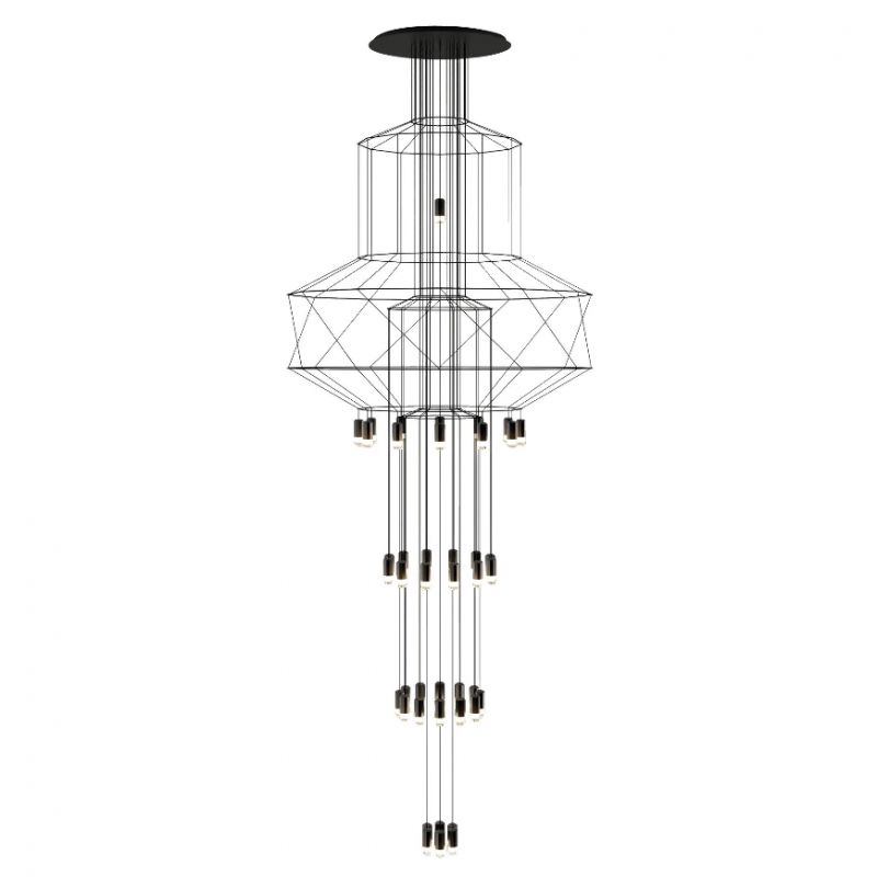 Wireflow Chandelier 0375 - Vibia