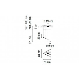 Algorithm 0825 lampara colgante - Vibia