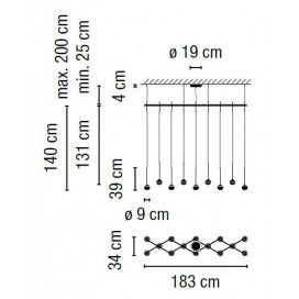 Algorithm 0845 lampara colgante - Vibia