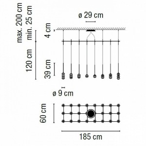 Algorithm 0875 lampara colgante - Vibia