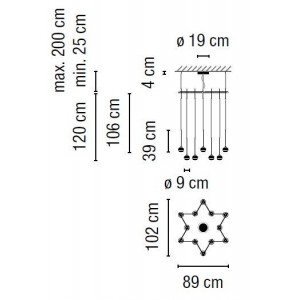 Algorithm 0880 lampara colgante - Vibia