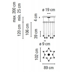 Algorithm 0880 lampara colgante - Vibia