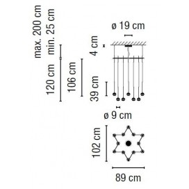 Algorithm 0880 lampara colgante - Vibia