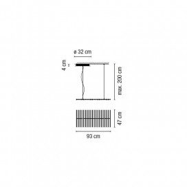 Rhythm Horizontal 2111 lampara colgante - Vibia