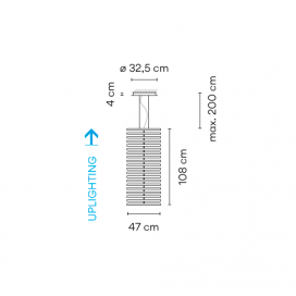 Rhythm Vertical 2141 lampara colgante - Vibia