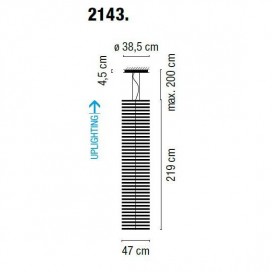 Rhythm Vertical 2143 lampara colgante - Vibia