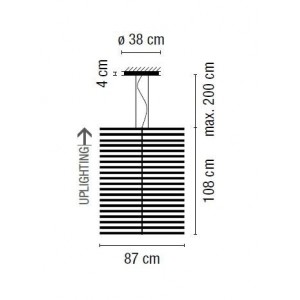 Rhythm Vertical 2151 lampara colgante - Vibia