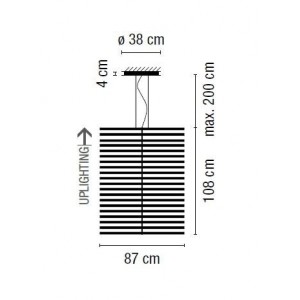 Rhythm Vertical 2151 lampara colgante - Vibia