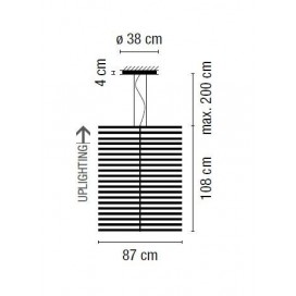 Rhythm Vertical 2151 lampara colgante - Vibia