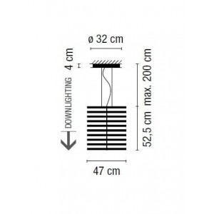 Rhythm Vertical 2170 lampara colgante - Vibia