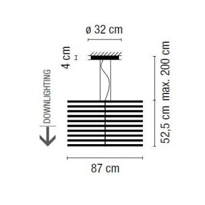 Rhythm Vertical 2175 lampara colgante - Vibia