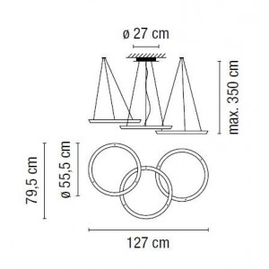 Halo Circular 2332 lampara colgante - Vibia