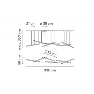 Halo Lineal 2342 lampara colgante - Vibia