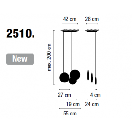 Cosmos 2510 lampara colgante - Vibia