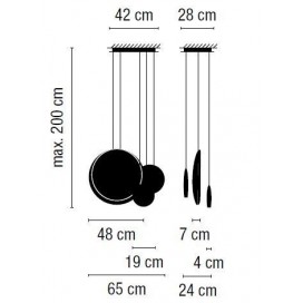 Cosmos 2511 lampara colgante - Vibia