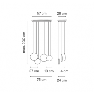 Cosmos 2515 lampara colgante - Vibia