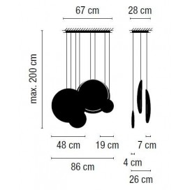 Cosmos 2516 lampara colgante - Vibia